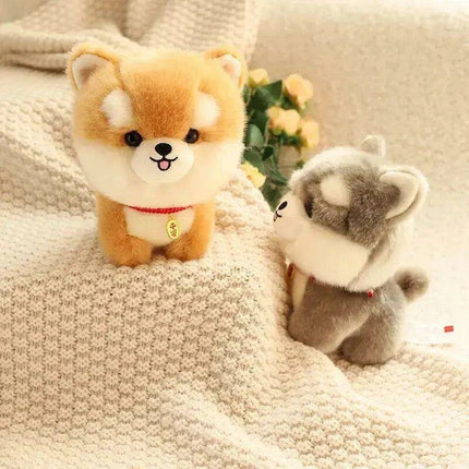 Charming Kawaii Chow-Pom-Corgi Mix Plush Pet Doll