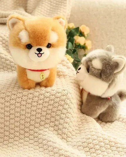 Charming Kawaii Chow-Pom-Corgi Mix Plush Pet Doll