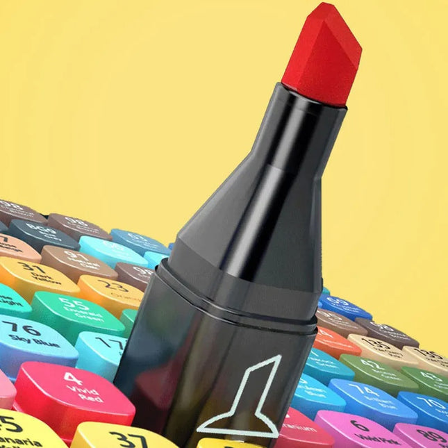 Peekaboo Studio 120 Colors Brush Marker Pens Set for Manga & Sketching