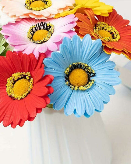 Lifelike Silk Gerbera Daisy Arrangement: Stunning Artificial Floral Decor for Any Occasion