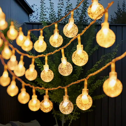 Peekaboo Studio LED Solar Fairy String Lights - Waterproof & Energy-Ef