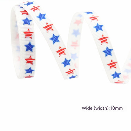 Peekaboo Studio Stars and Stripes Dovetail Bowknot Hair Ring, Double-S