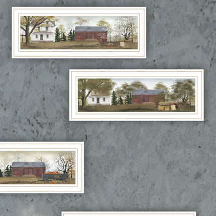 Billy Jacobs 4-Piece Framed Wall Art Set for Home Decor - Multicolor