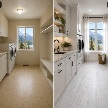 Wood Grain Self-Adhesive Floor & Wall Stickers