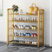 Elegant Metal Shoe Organizer for 12-20 Pairs: A Chic Storage Solution for Every Room