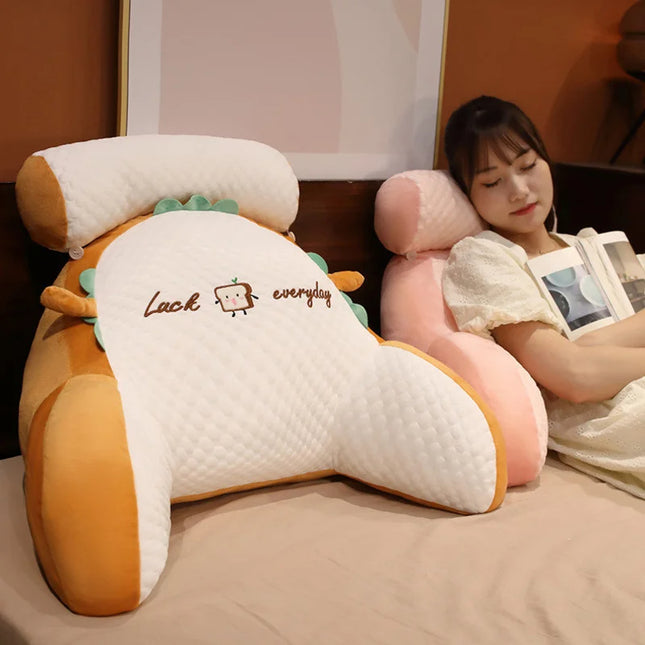 Sofa Fluffy Cushion Luncheon Pillow Triangle Reading Cushion Bedside S