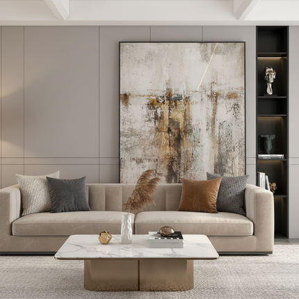 Abstract Rimless Living Room Decorative Mural