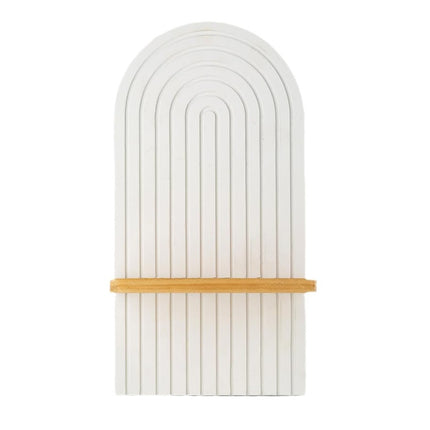 Wood Candlestick Shelf Wall Decor For Living Room Aromatherapy Candle Holder