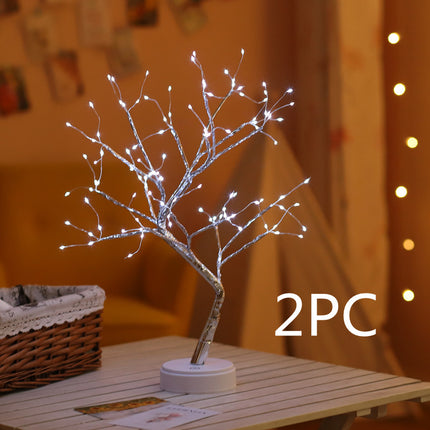 LED Pearl Tree Light USB Touch Night Light With 108 LEDs Christmas Decor