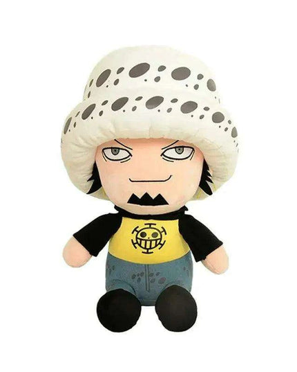 Charming Anime Plush Doll Set - Luffy, Chopper, Ace & Law - 25CM Collectible Figures for Kids and Loved Ones