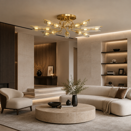 Modern High-End Chandelier — Luxury Ceiling & Pendant Formats, 6–8–10 Heads, 4 Light Tones Chandeliers modern-simple-living-room-chandelier-atmospheric-high-end-light-luxury-study-bedroom-dining-room-light-1 Home & Garden > Lighting > Pendant Lights & Chandeliers > Modern Chandeliers
