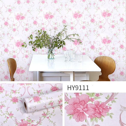 Large Flower Wallpaper Mixed With Family Style