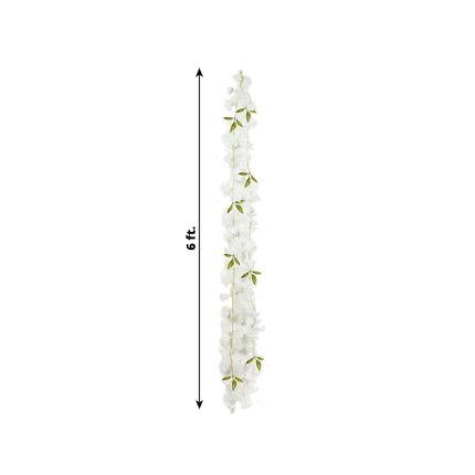 AliKopy 2-Pack Jasmine Silk Flower String Lights - Battery Operated, 6