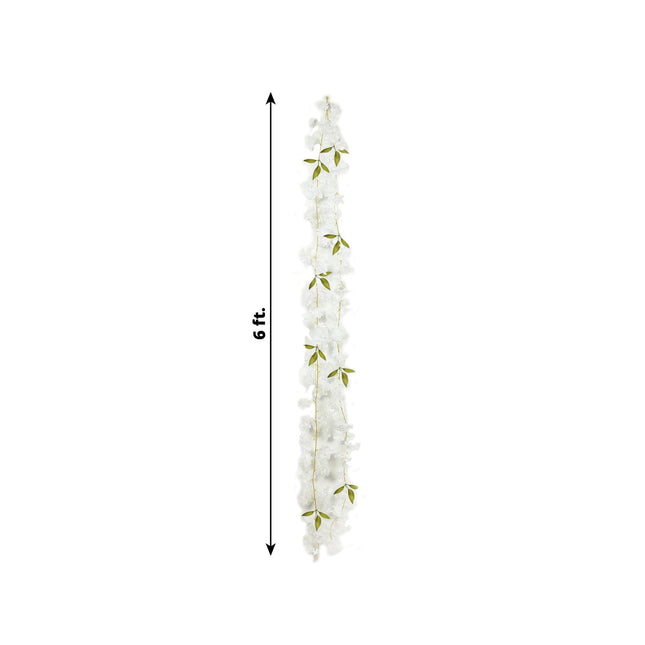 AliKopy 2-Pack Jasmine Silk Flower String Lights - Battery Operated, 6