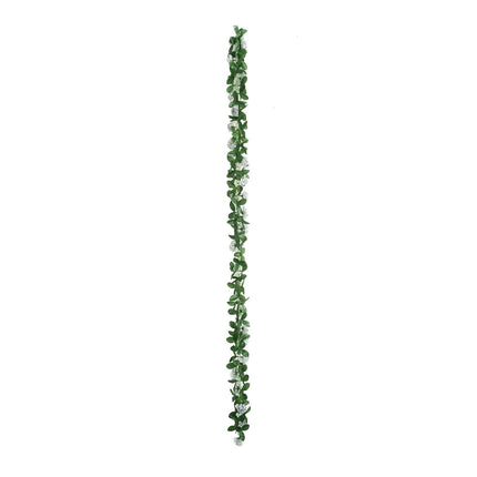 AliKopy 6ft UV Protected Silver Artificial Silk Rose Garland
