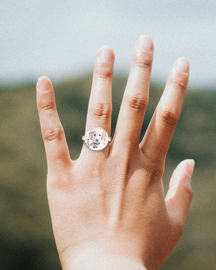 Personalized 925 Silver Pet Love Rings for All