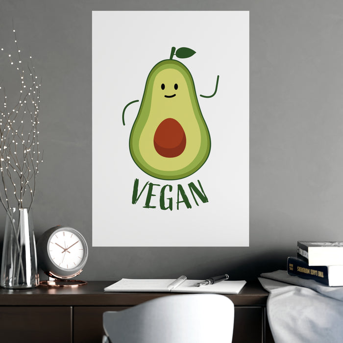 Avocado Vegan Matte Art Prints: Premium Home Decor for Art Enthusiasts