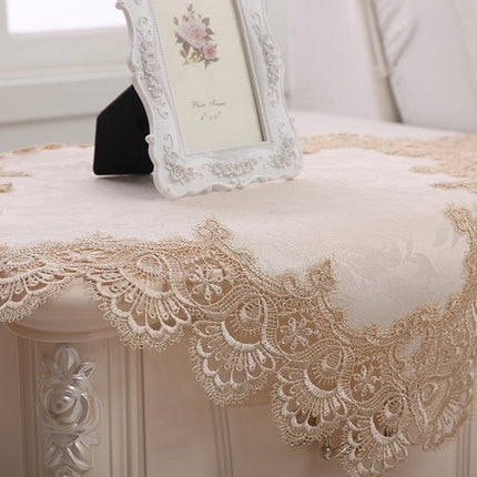 Peekaboo Studio Lace Round Tablecloth - Elegant Design & Durable Fabri