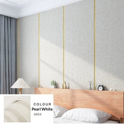 Peekaboo Studio Thickened Linen Texture Self-Adhesive Wallpaper
