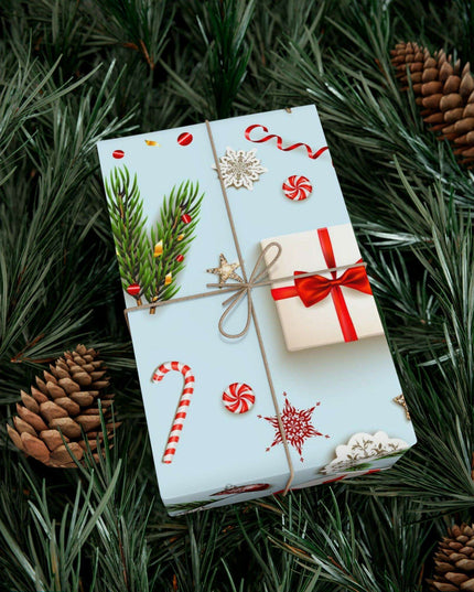 Personalized Elegant Holiday Gift Wrap - Custom Matte & Satin Options