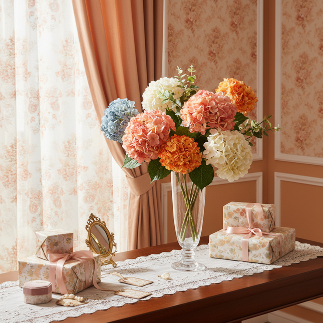 Peekaboo Studio Embroidery & Artificial Flower Decor for Living Room