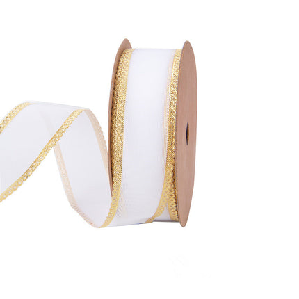 Bronzing Organza Ribbon – Gift & Cake Box Packaging, 15 Designs