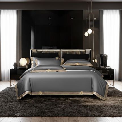 Cotton Pure Cotton Light Luxury Wine Red Bedding
