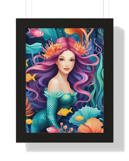 Enchanted Mermaid Retreat Vertical Wall Art - Artisan Designed by Maison d'Elite