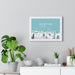 Winter Frost Deluxe Horizontal Wall Art Display with Customizable Frame