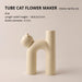 Elegant Ceramic Cat Vase for Stylish Home Decor