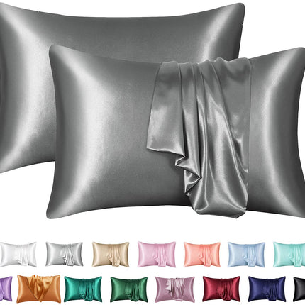 Silk Solid Color Satin Pillowcase Envelope Pillow