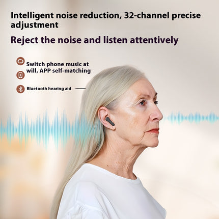 Wireless In-Ear Sound Amplifier for Seniors, Rechargeable | Très Elite