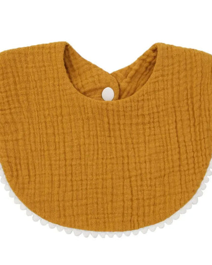 Soft Cotton Baby Bibs with Absorbent Lace - Perfect for Newborns and Toddlers