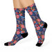 Paisley Plaid Crew Socks - Stylish Comfort for Every Step