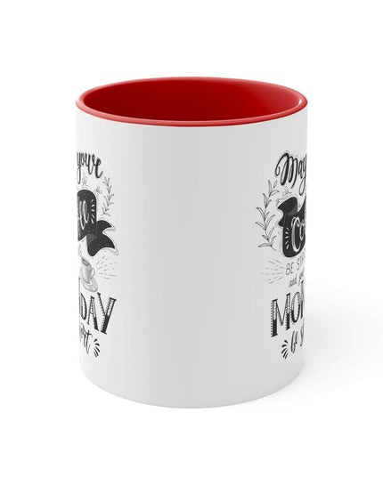 Vibrant Interior Two-Tone 11oz Custom Ceramic Coffee Mug