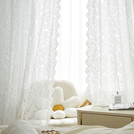 French Lace Sheer Curtain | Bedroom & Door Panel