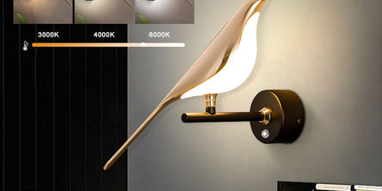 Peekaboo Studio Golden Bird LED Wall Lights - Creative Sconces for Liv