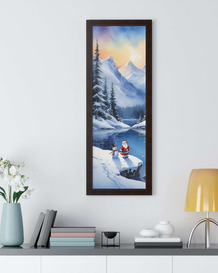 Sustainable Elegance: Eco-Friendly Fantasy Christmas Vertical Wall Art