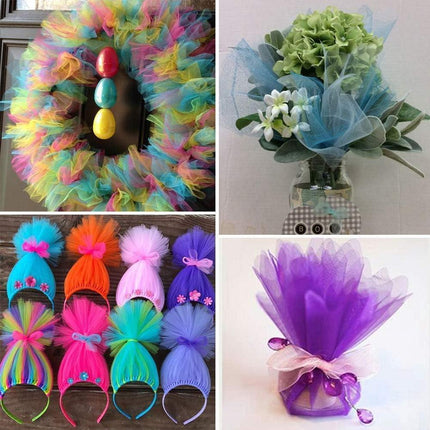 Luxurious Nylon Tulle Mesh Fabric Roll - Ideal for Weddings and Crafts - 6" x 25 Yards