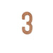 Luxurious Nordic Black Walnut House Number Plaque