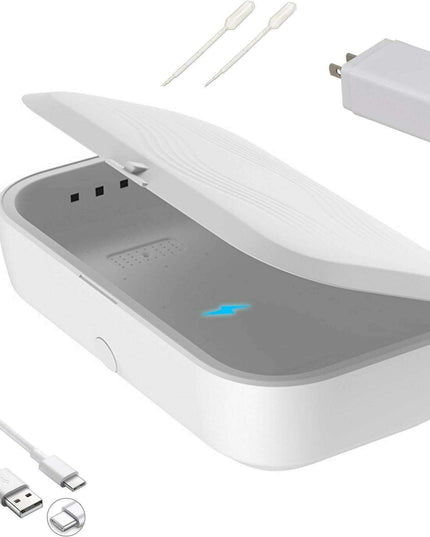 UV-C Sanitation and Charging Station - The Ultimate Dual Function Device for Clean and Energized Phones