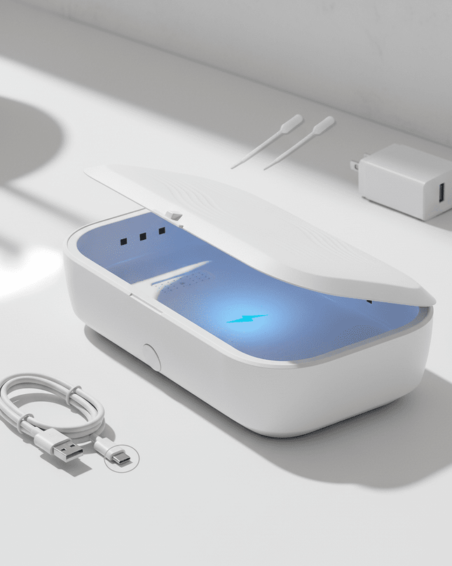 UV-C Sanitation and Charging Station - The Ultimate Dual Function Device for Clean and Energized Phones