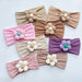 Flower-Embellished Nylon Hairband for Girls - Soft Elastic Turban Headwear for Newborns and Kids