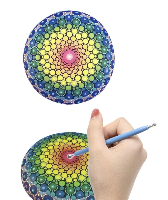 Luxurious 18-Piece Mandala Dotting Tool Set for Artisanal Creations