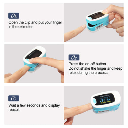 CMS50NA Finger Tip Pulse Oximeter SpO2 Blood Oxygen Monitor Heart Rate