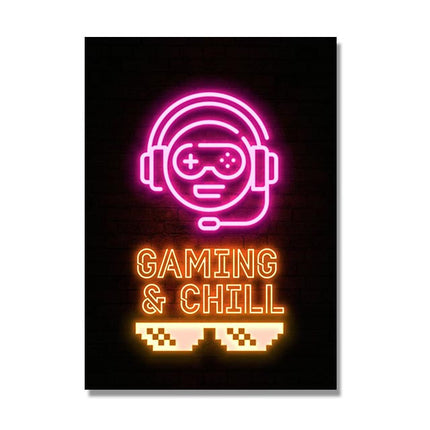 Canvas Painting Game Player Quotes Mural