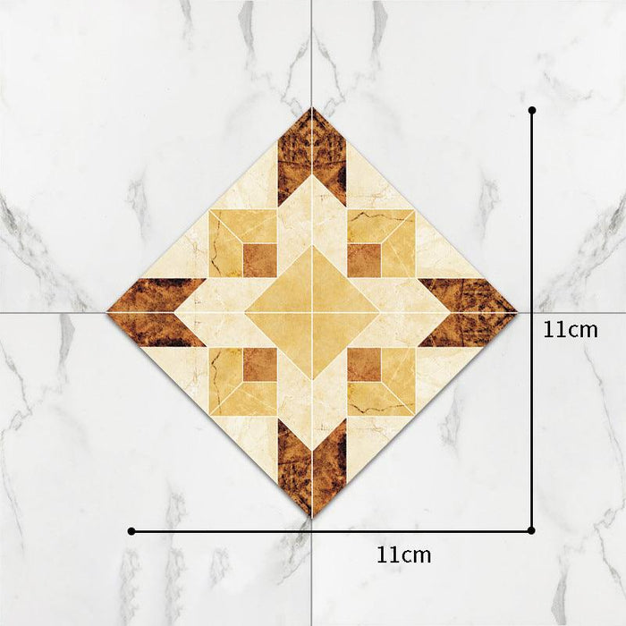Elegant PVC Tile Decal with Diagonal Design