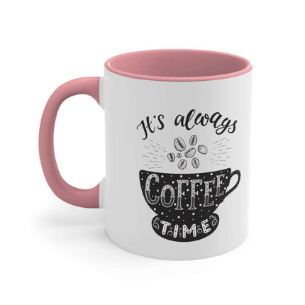 Personalized Colorful Ceramic Coffee Mug - 11oz Two-Tone Design