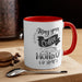 Custom Two-Tone Vibrant Accent Coffee Mug - 11oz Design