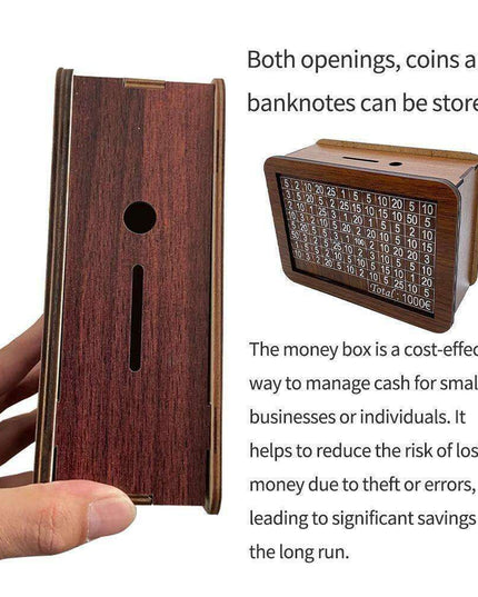 Charming House-Shaped Wooden Savings Bank: A Stylish and Secure Way to Manage Your Finances